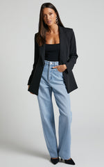 Hermie Blazer - Single Breasted Blazer in Black