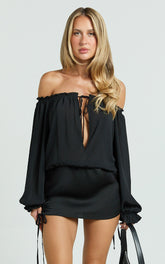 Lioness - Sevigny Mini Dress in Onyx