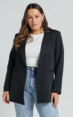 Hermie Blazer - Single Breasted Blazer in Black