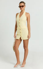 Runaway The Label - Halzie Mini Dress in Lemon